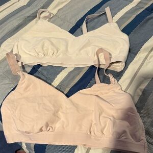 Auden Women's Nursing Bra Set - White and Pink